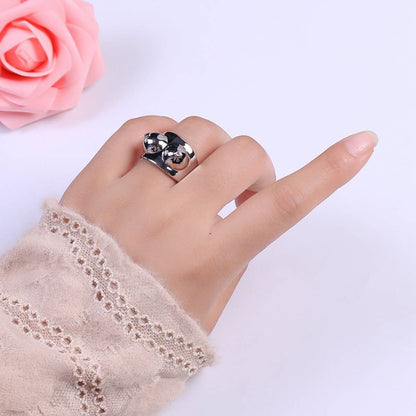 Breasts Ring ☆ Boobs in Gold or Silver, Adjustable