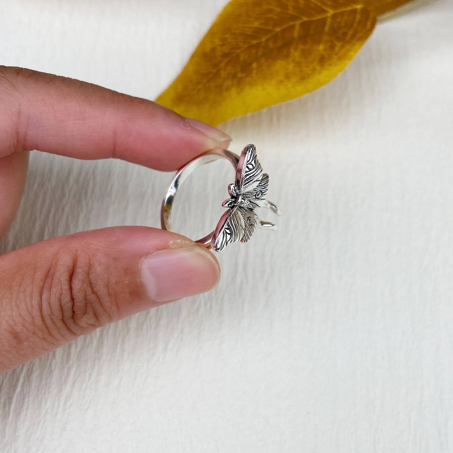 Luna Moth Ring