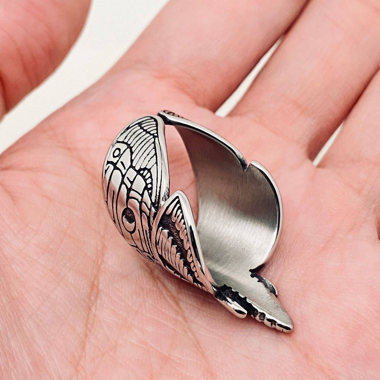 Death Butterfly Stainless Steel Ring