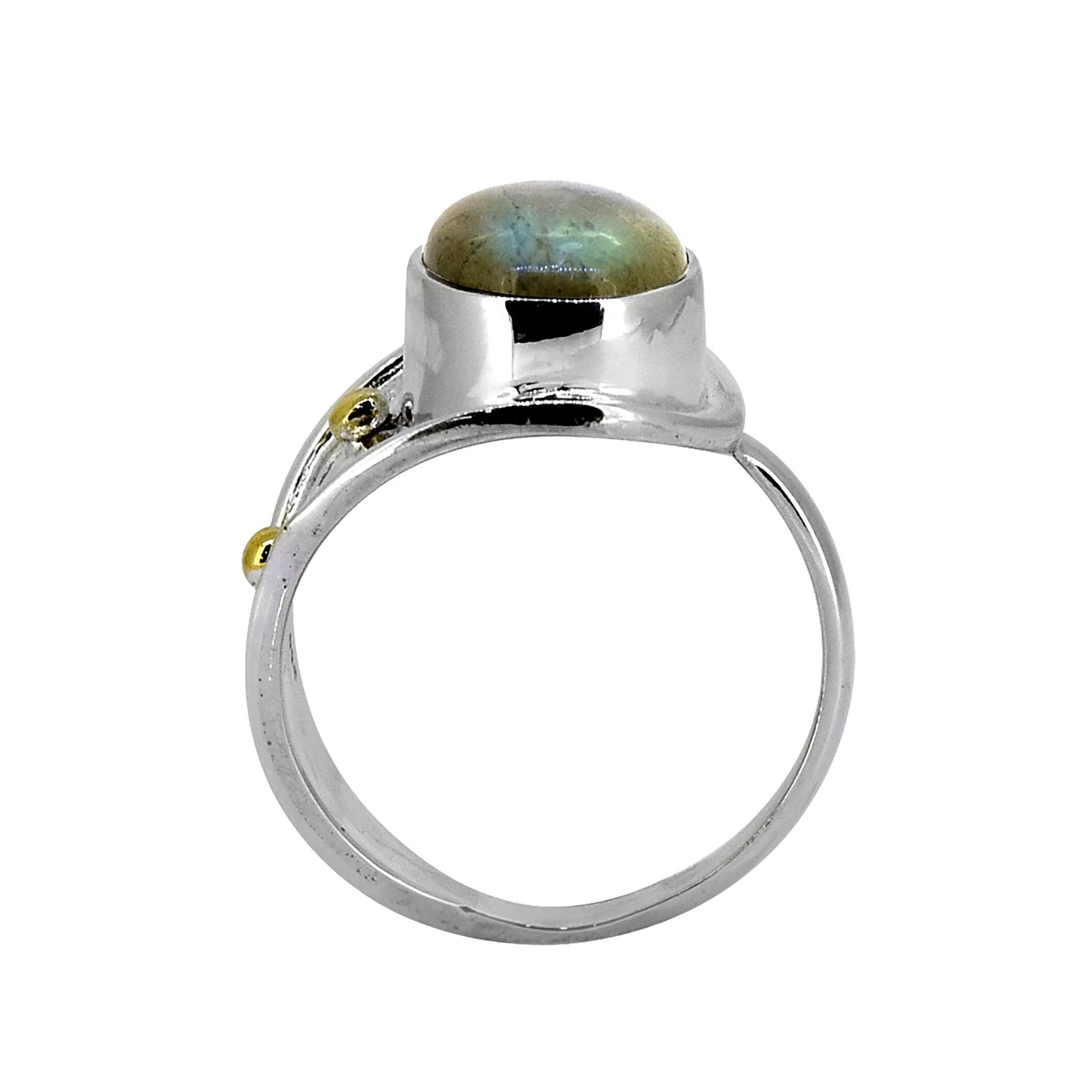 925 Sterling Silver Labradorite Gemstone Artisan Ring
