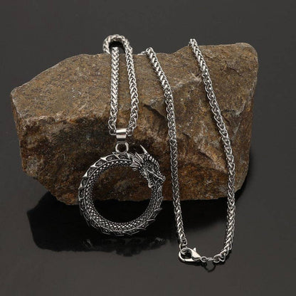 Viking Dragon Pendant Necklace