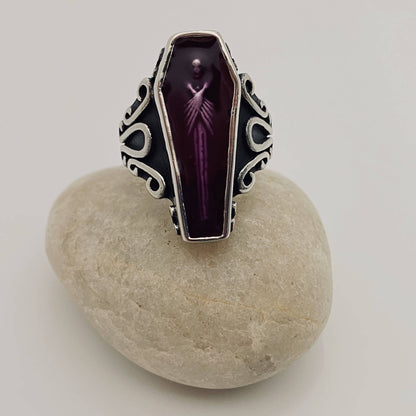 Coffin Stainless Steel Ring
