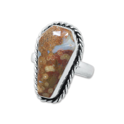 Artisanal Coffin-Cut Rings ⚰️ Assorted Gemstones (US Sizes 6–10)