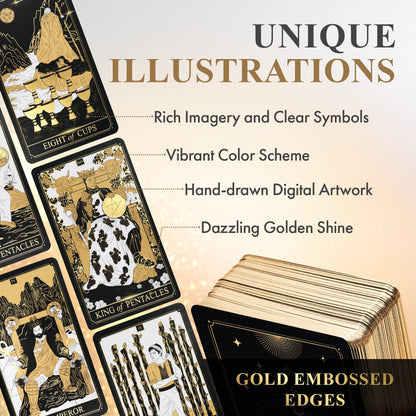 Wyspell Classic Tarot Cards ☆ Gold Edition RWS