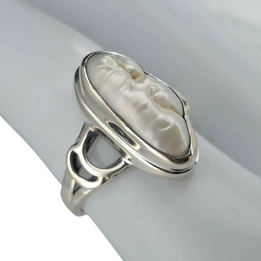 Baroque Pearl Sterling Silver Ring