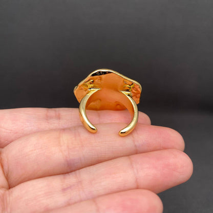 18K Gold Plated Eye Ring