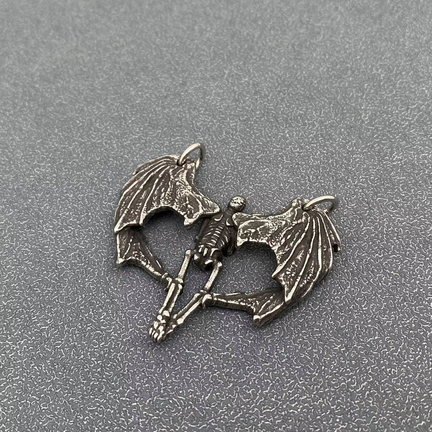 Gothic Demon Wings Charm on Chain
