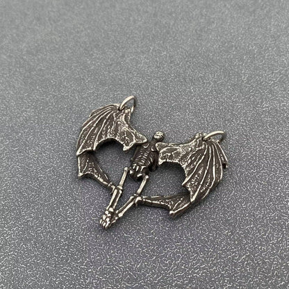 Gothic Demon Wings Charm on Chain
