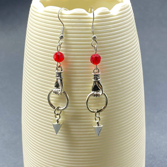 Gothic Hand Dangle Earrings