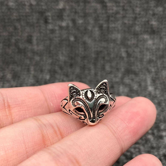 Cat Face Fox Mask Adjustable Ring
