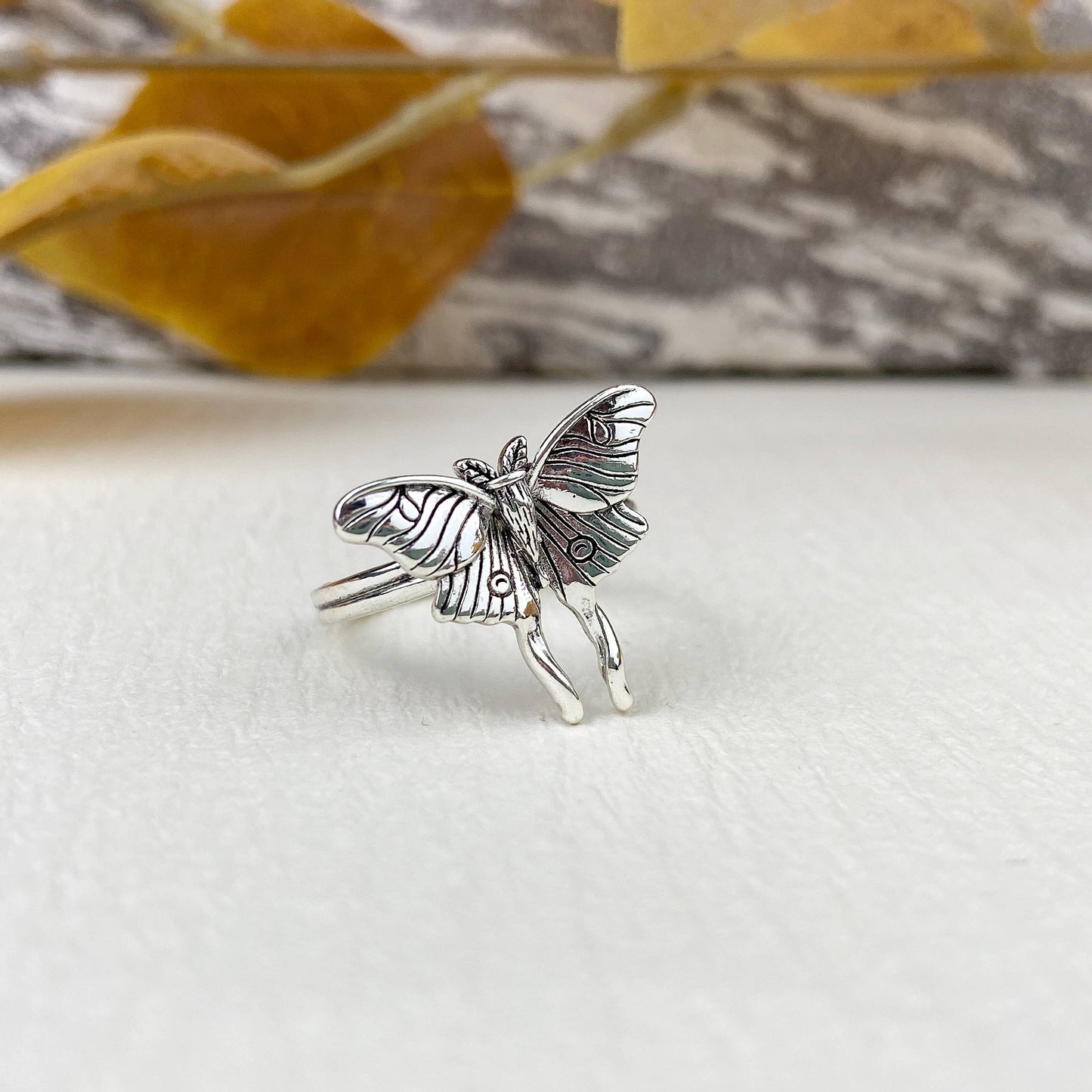 Luna Moth Ring