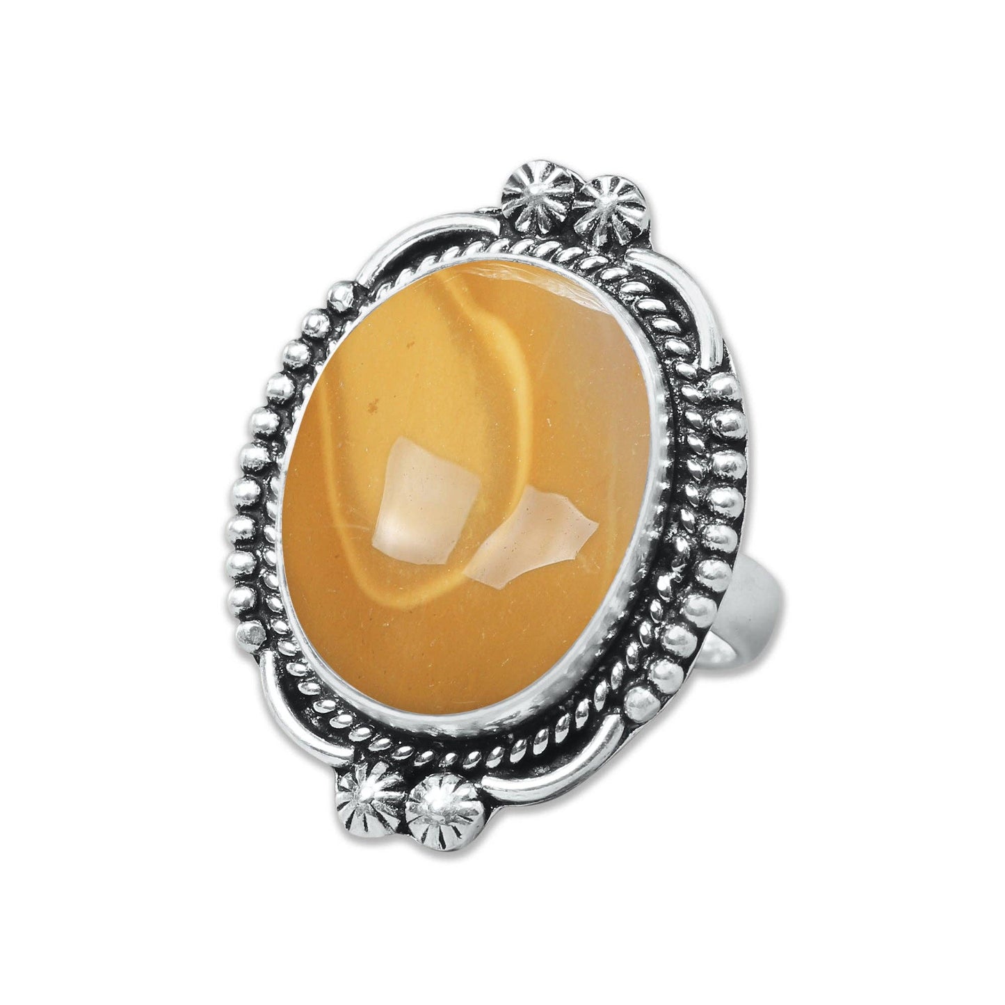 Mookaite Jasper Rings – Handmade, Silver-Plated ☆ Bold Earth Tones