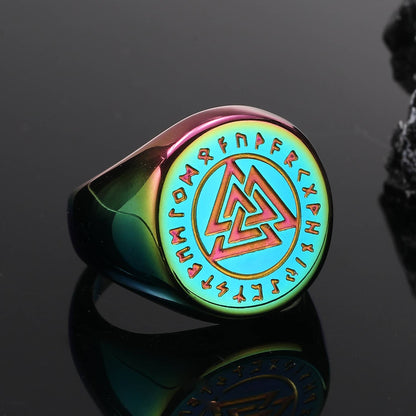 Odin's Triangle Titanium Ring