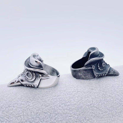 Plague Doctor Stainless Steel Ring
