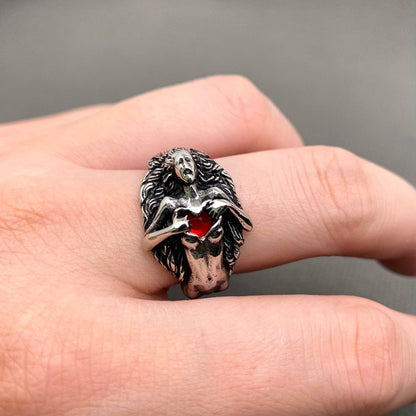 Open Your Heart 🖤 Stainless Steel Ring
