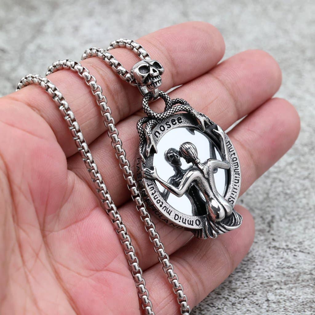 Scrying Glass Mirror Necklace