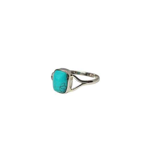 Howlite Stone Sterling Silver Ring