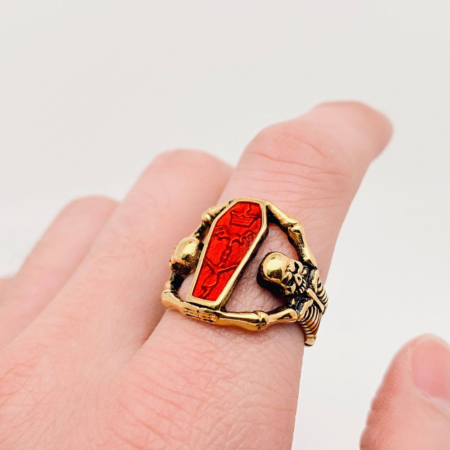 Coffin Stainless Steel Ring