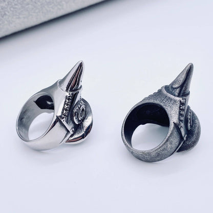 Plague Doctor Stainless Steel Ring
