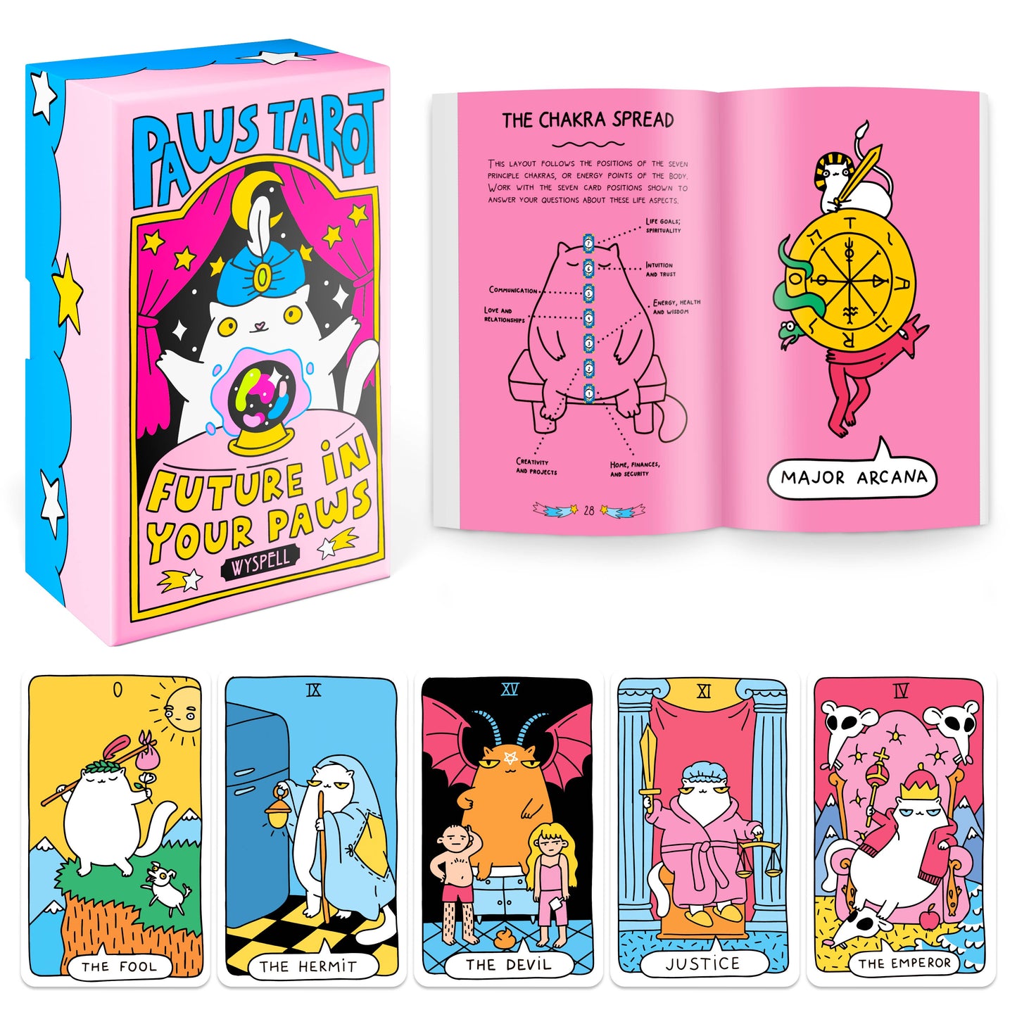 Wyspell Paws Tarot Cards