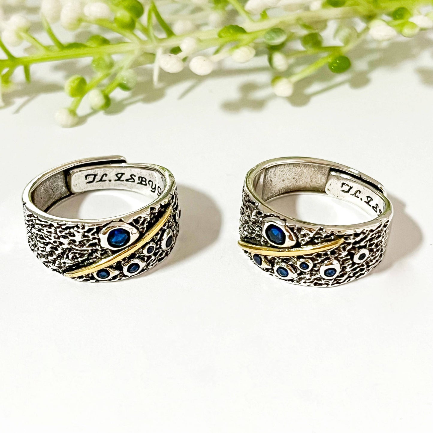 Starry Sky Wide Adjustable Open Ring