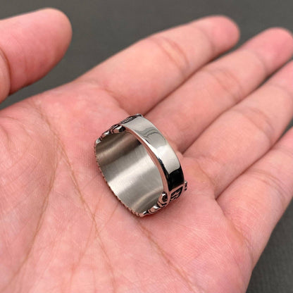 Viking Rune Stainless Steel Ring