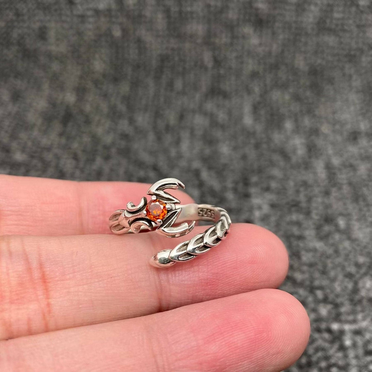 Swarovski Crystal Scorpion Adjustable Ring