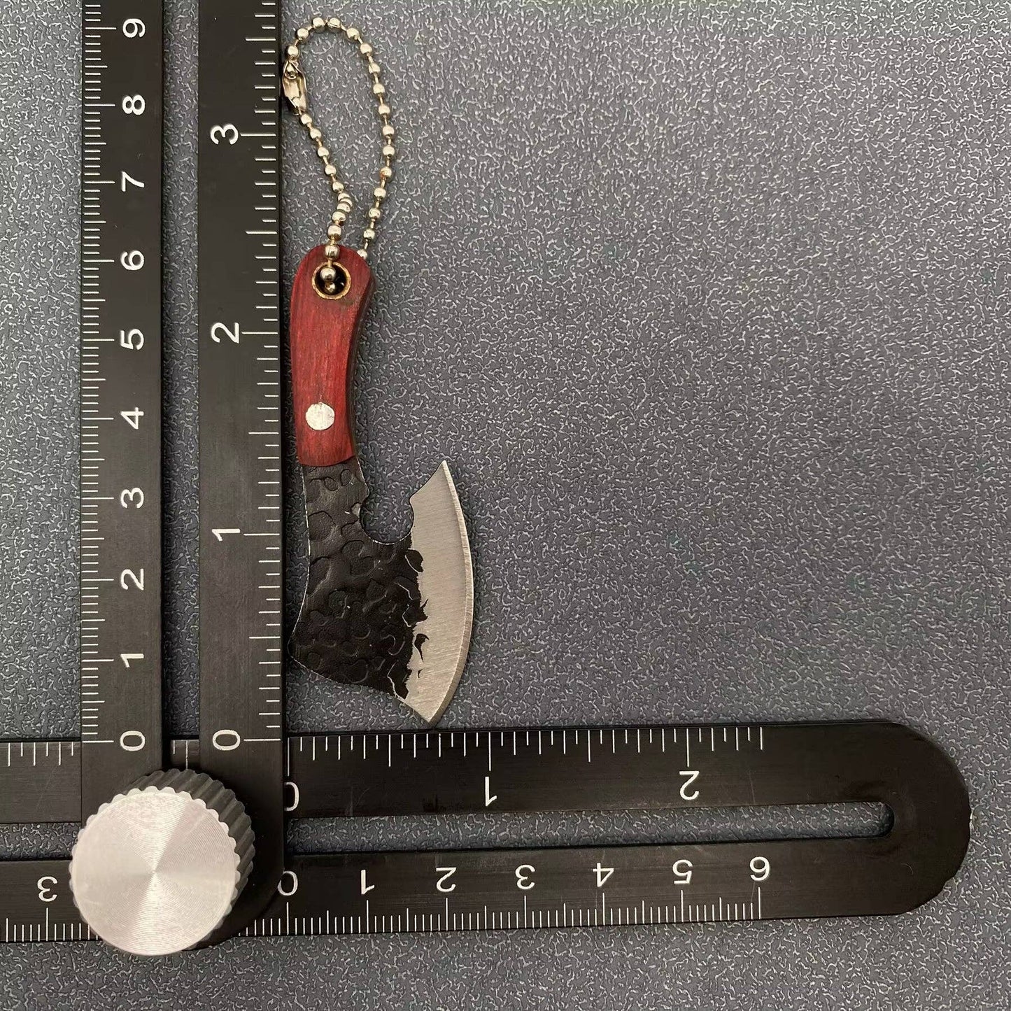 Black Enamel Mini Knife With Protective Sleeve