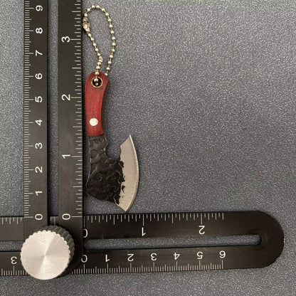 Black Enamel Mini Knife With Protective Sleeve