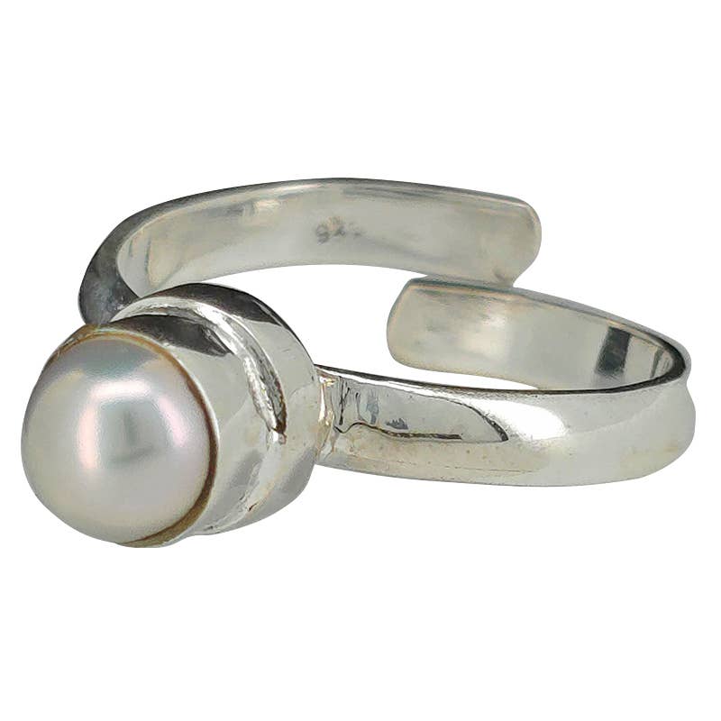 Pearl Sterling Silver Ring