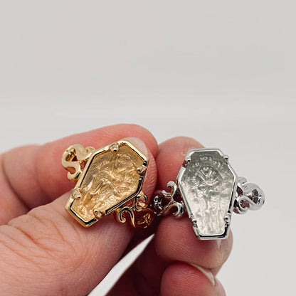 Rose In Coffin Gothic Style Opening Ring - GT