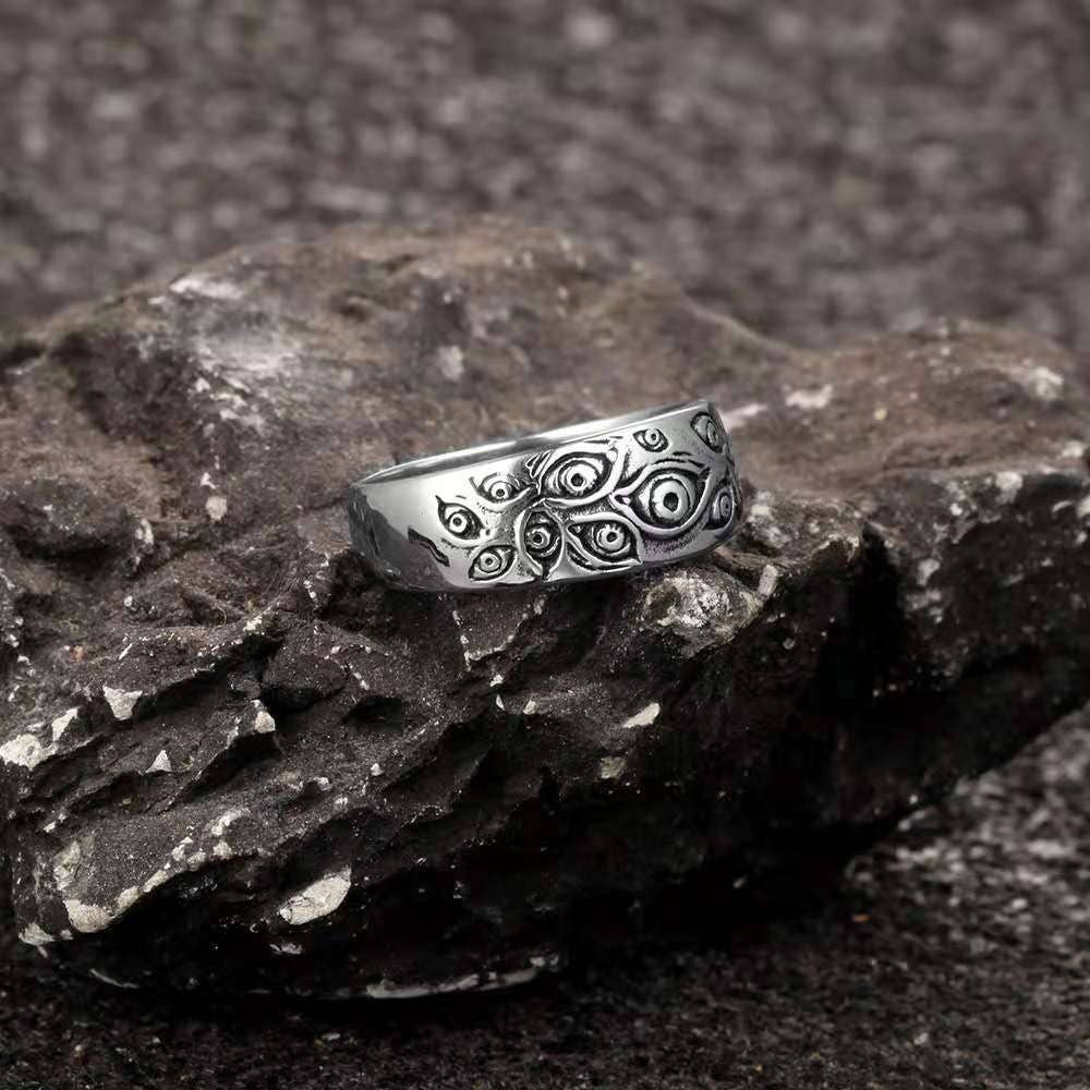 Gothic Evil Eye Demon Band ☆ Hypoallergenic Stainless Steel