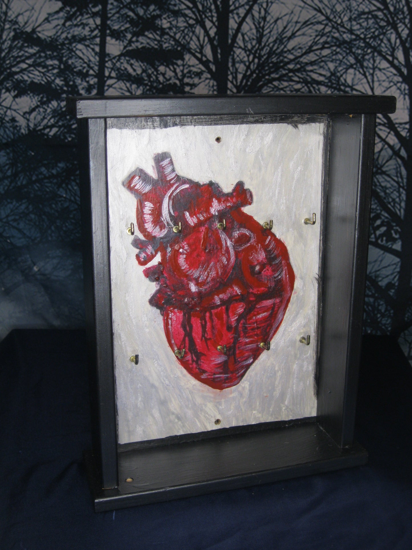 Handmade Anatomical Heart Jewelry Organizer