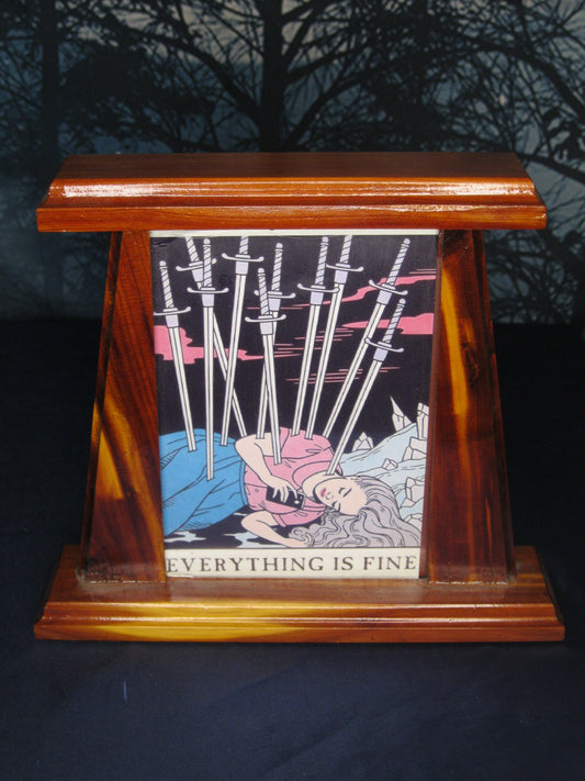 Vintage Frame - Modern Witch Framed Print - "Everything Is Fine"