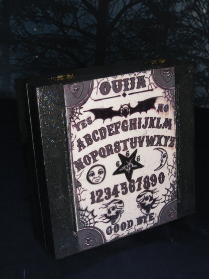 Tarot Trinket Box - Handpainted Ouija Square Box