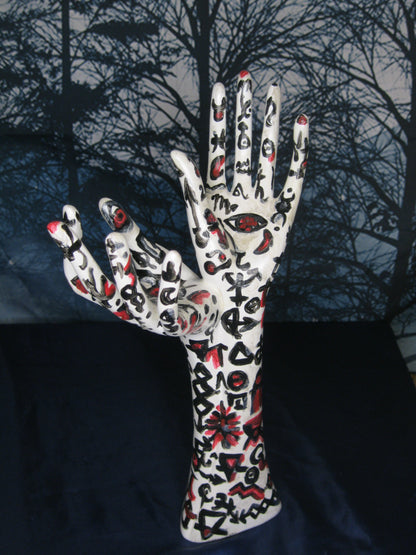 Metaphysical Hands Statuette Handpainted