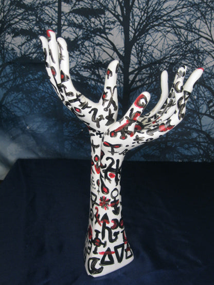 Metaphysical Hands Statuette Handpainted