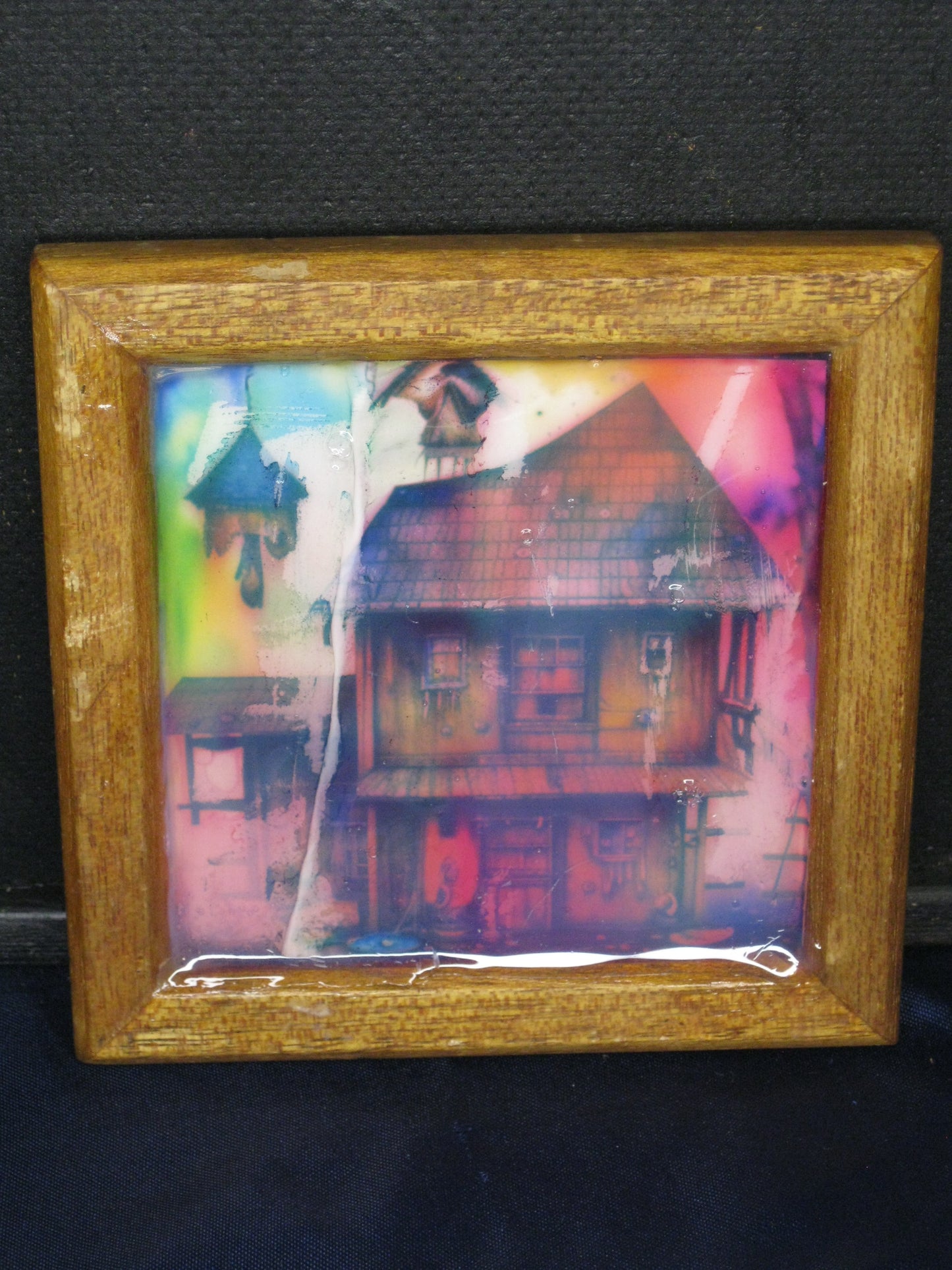 Baba Yaga Glass & Resin Square Frame