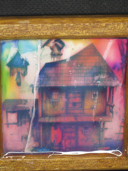 Baba Yaga Glass & Resin Square Frame