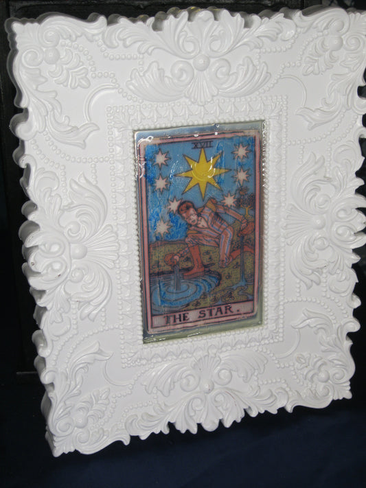 Starman David Bowie Tarot Star Framed Print