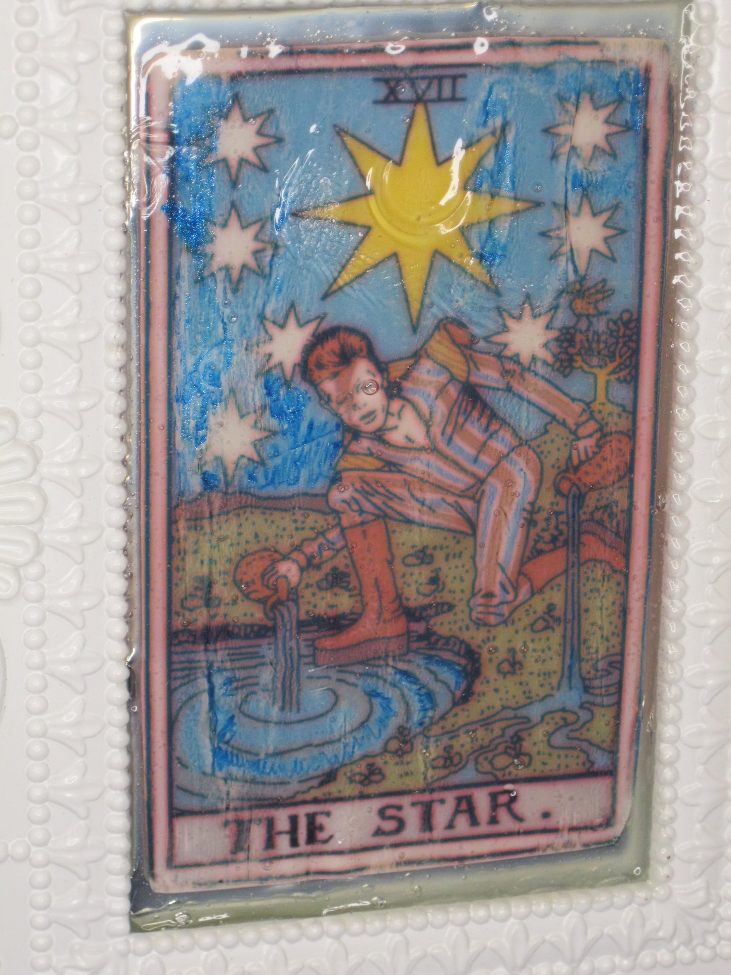 Starman David Bowie Tarot Star Framed Print