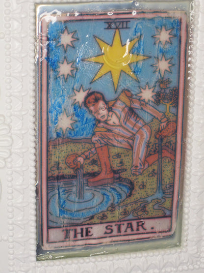 Starman David Bowie Tarot Star Framed Print