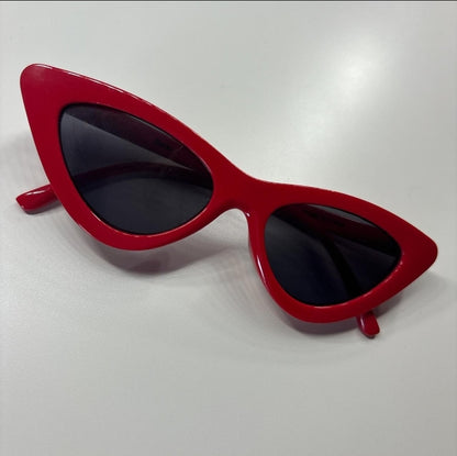 Cherry Red Narrow Cat Eye Sunnies
