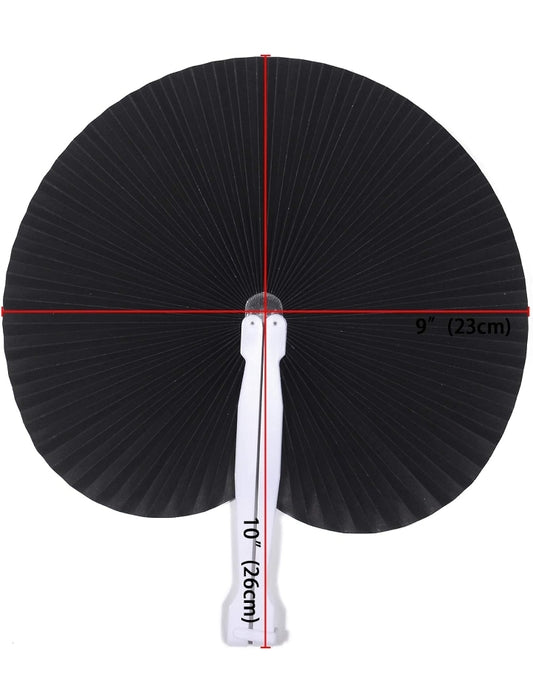 Black Folding Fan