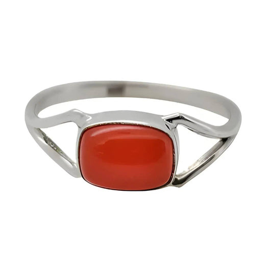 Red Onyx Sterling Silver Ring