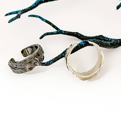 Venus Half-Face Adjustable Art Ring