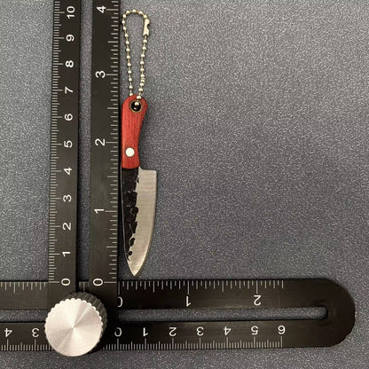Black Enamel Mini Knife With Protective Sleeve