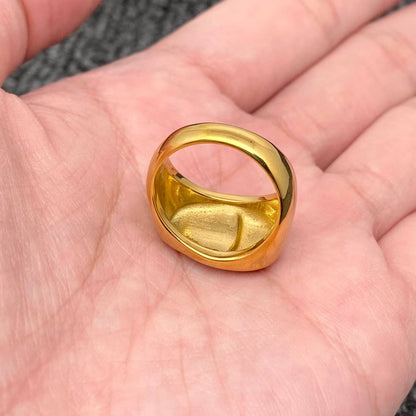 Two Tone Face Ring