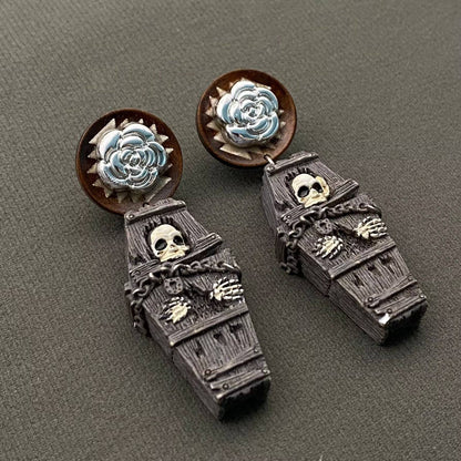 Skull & Coffin Earrings