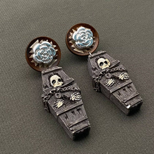 Skull & Coffin Earrings